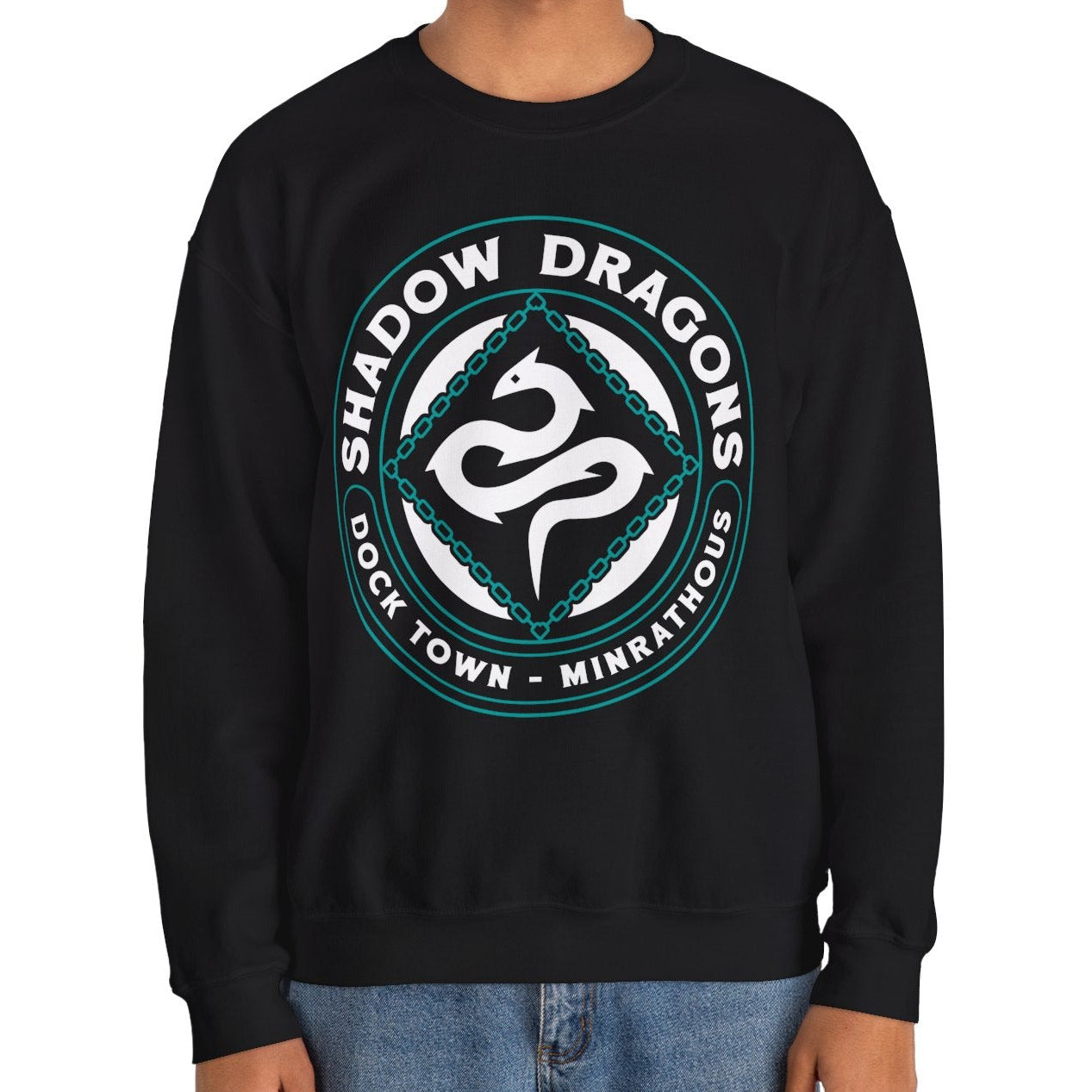 Minrathous Shadow Dragons Emblem Unisex Crewneck Sweatshirt