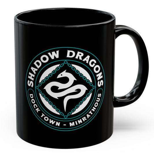 Minrathous Shadow Dragons Emblem Black Mug