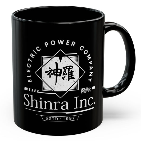 Shinra Inc Crest Black Mug