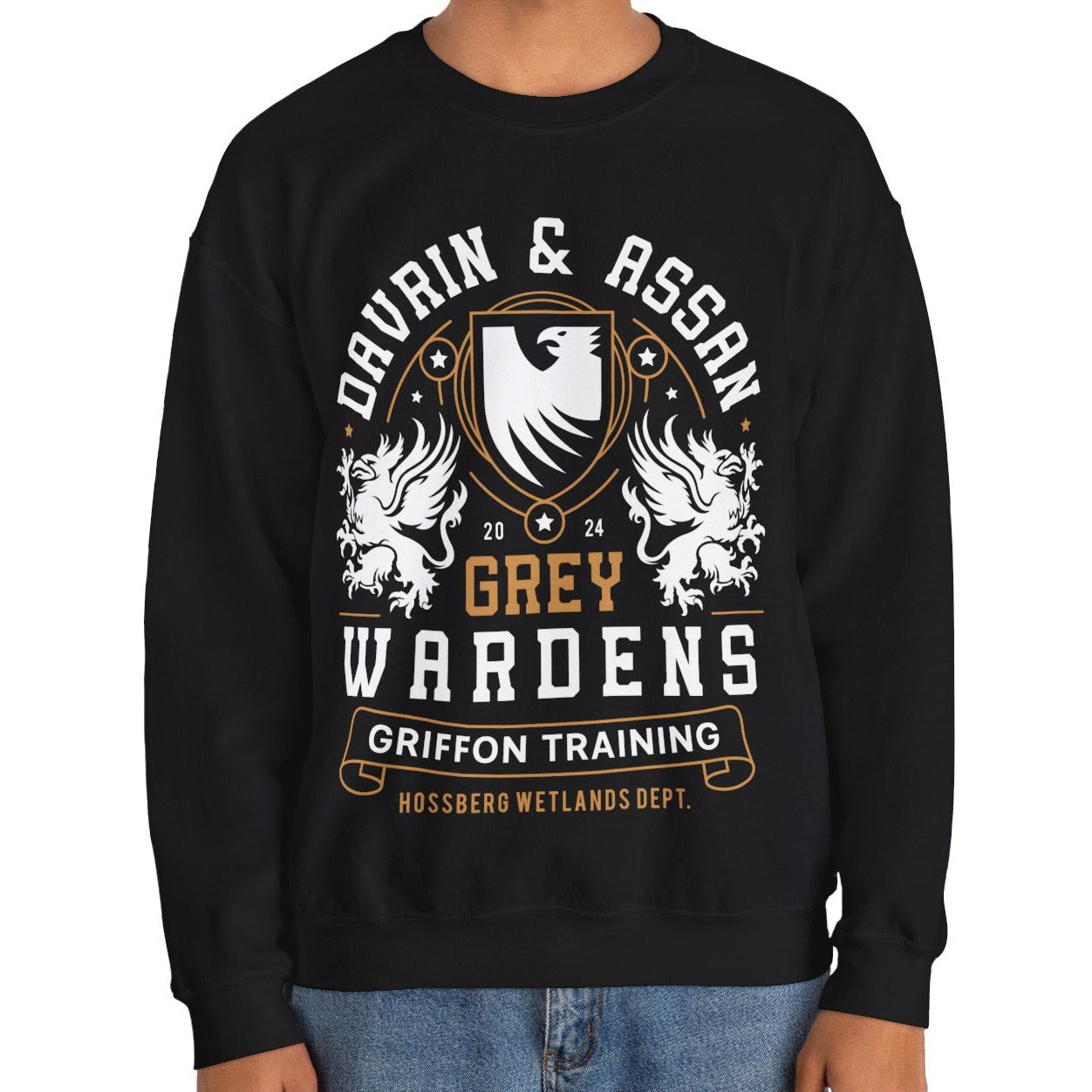Davrin And Assan Emblem Crewneck Sweatshirt