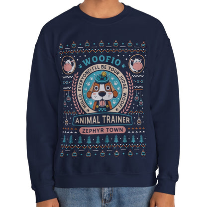 Woofio Zephyr Town Ugly Sweater Crewneck Sweatshirt