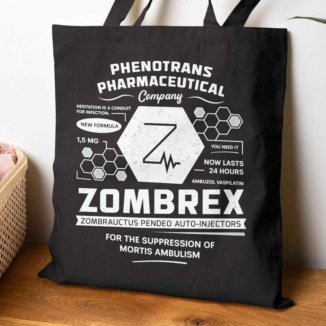 Zombrex Emblem Tote Bag
