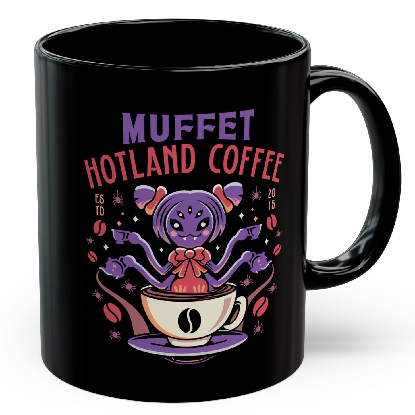 Muffet Hotland Coffee Black Mug