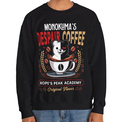 Hopes Peak Academy Coffee Crest Crewneck Sweatshirt