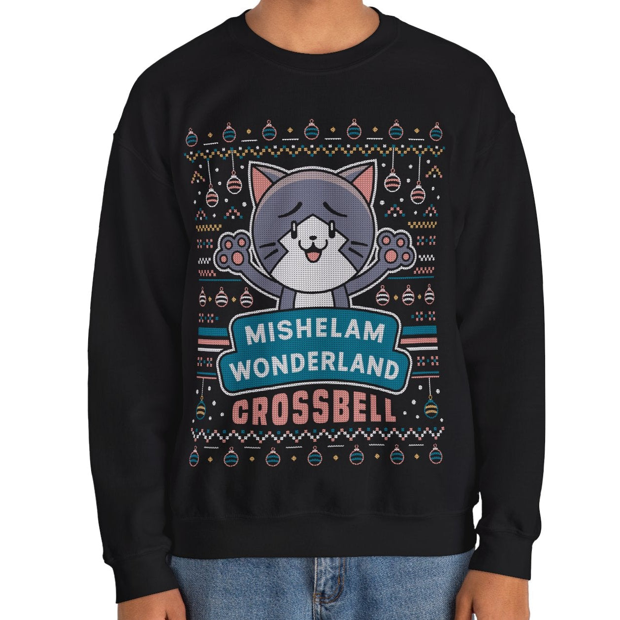 Mishelam Wonderland Ugly Sweater Crewneck Sweatshirt