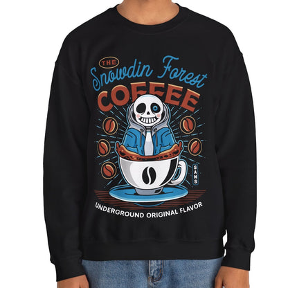 Snowdin Forest Coffee Emblem Crewneck Sweatshirt