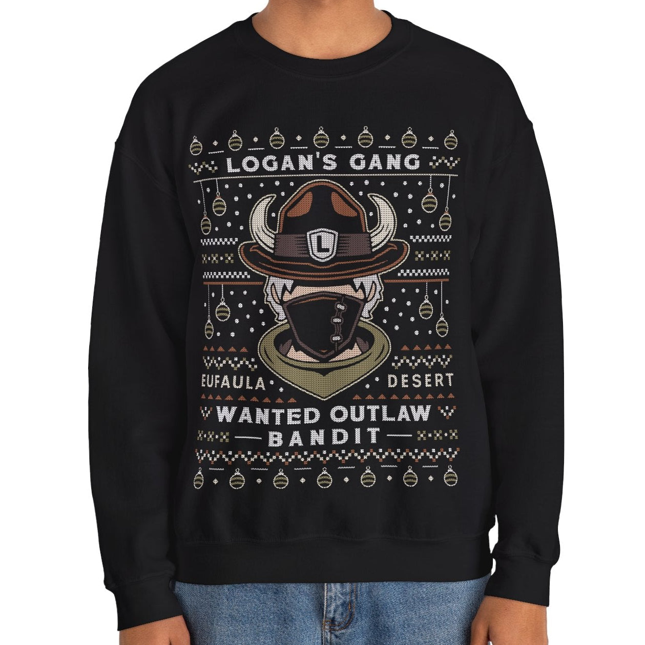 Eufaula Desert Bandit Ugly Sweater Crewneck Sweatshirt