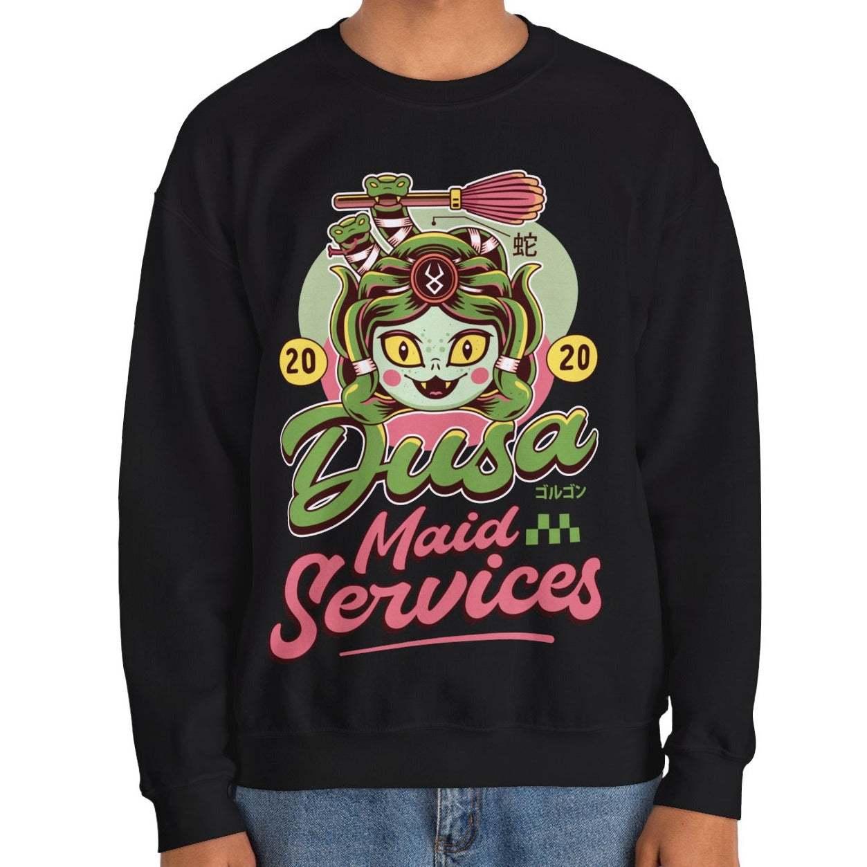 Dusa Maid Emblem Crewneck Sweatshirt