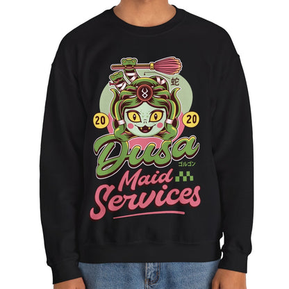 Dusa Maid Emblem Crewneck Sweatshirt
