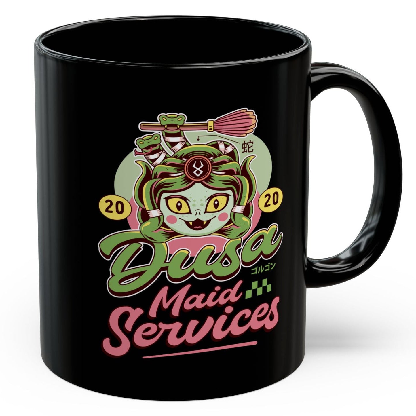 Dusa Maid Emblem Black Mug