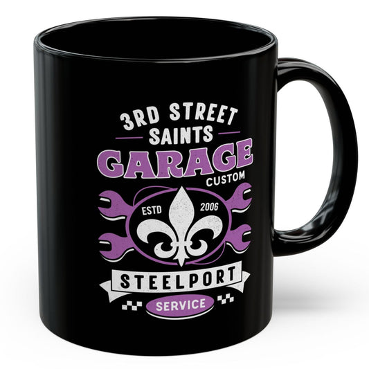 Third Street Saints Garage Black Mug