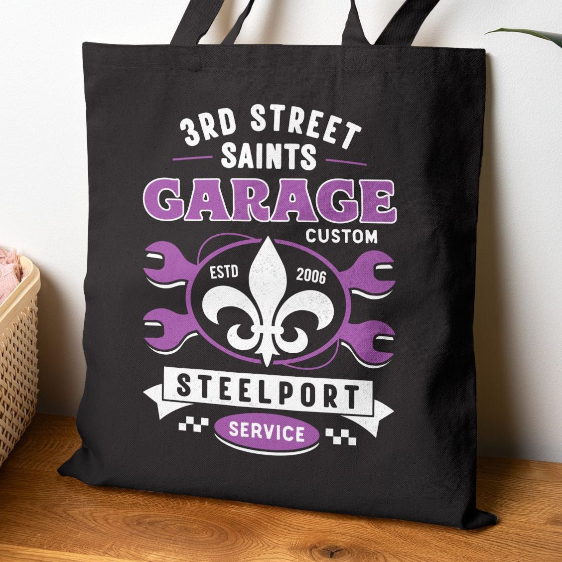 Third Street Saints Garage Tote Bag