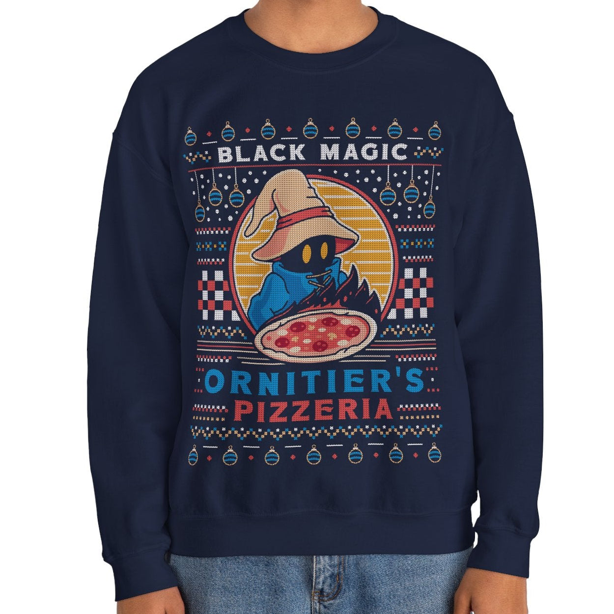 Ornitier Pizzeria Ugly Sweater Crewneck Sweatshirt