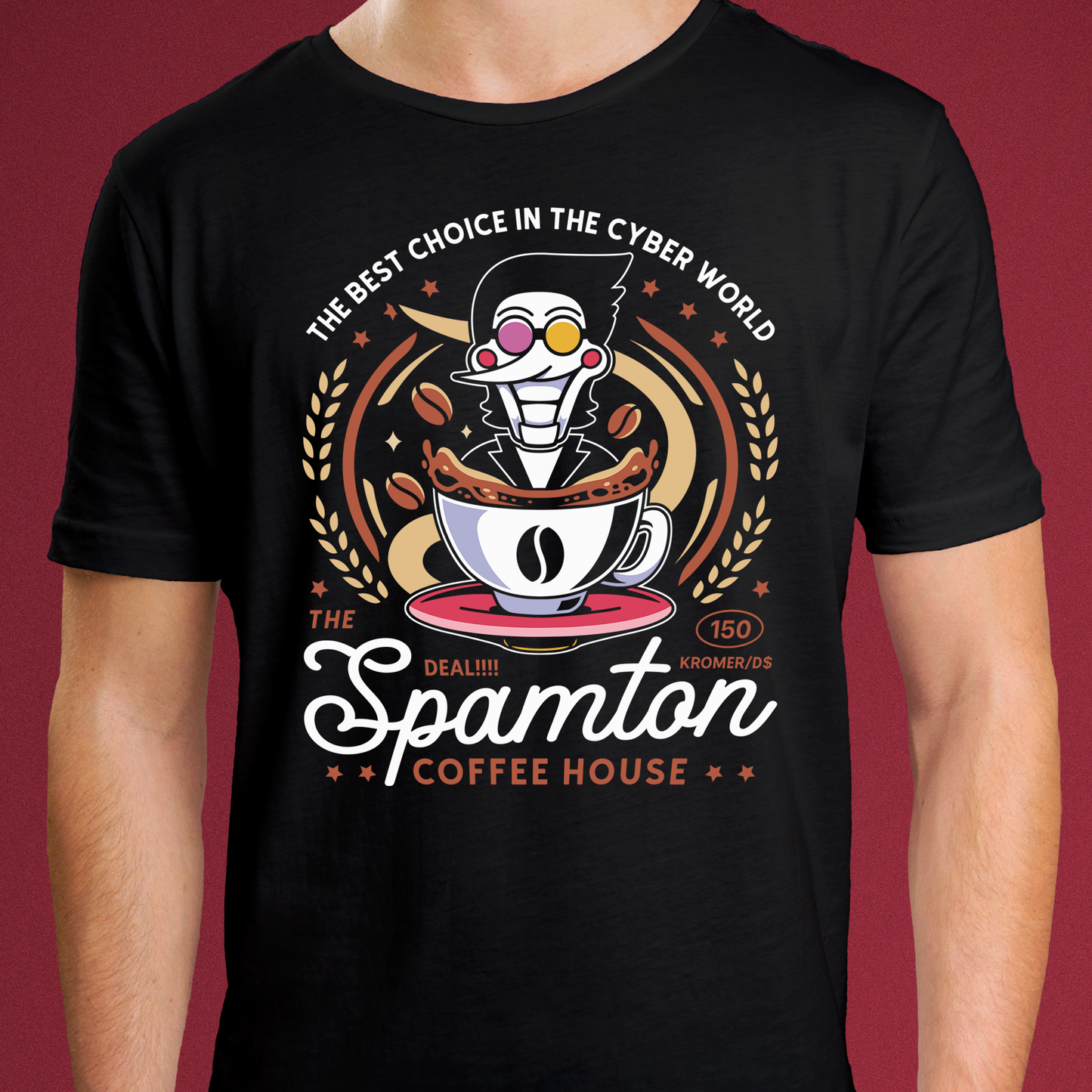 Spamton Coffee Emblem Unisex T-Shirt