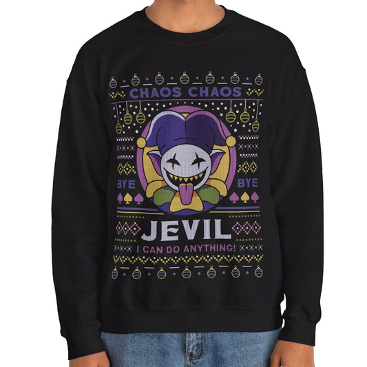 Jevil Ugly Sweater Crewneck Sweatshirt