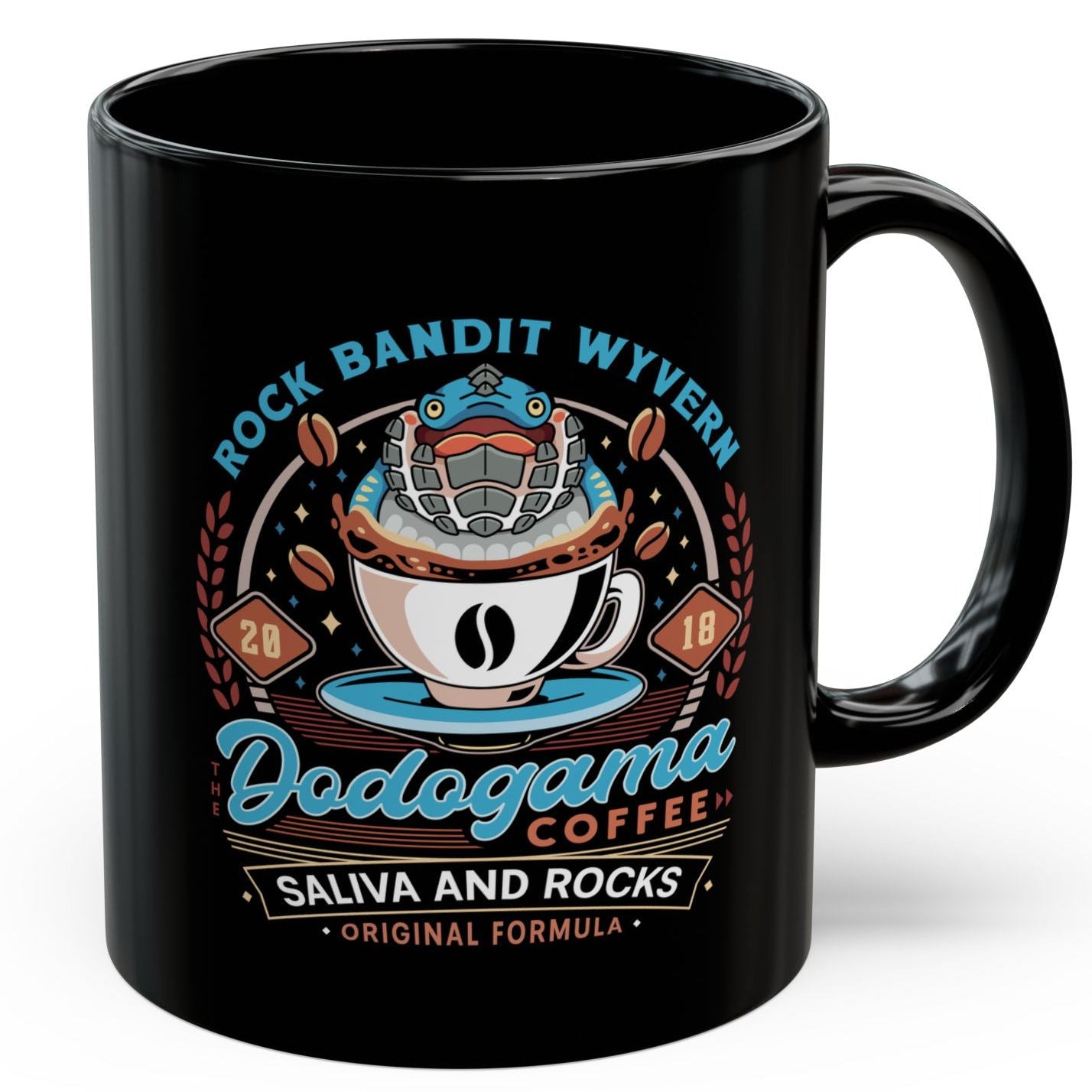 Dodogama Coffee Emblem Black Mug