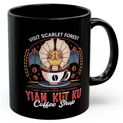 Yian Kut Ku Coffee Emblem Black Mug
