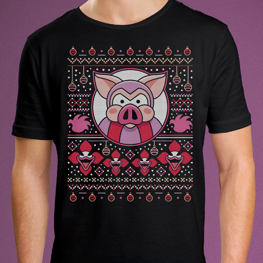 Evil Pigs Ugly Sweater Unisex T-Shirt