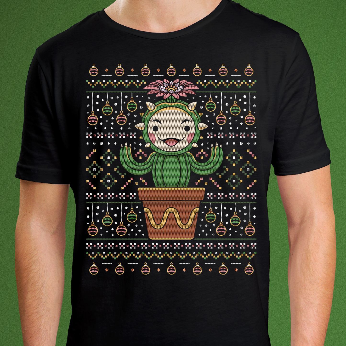 Lil Cactus Ugly Sweater Unisex T-Shirt