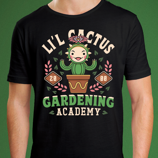 Lil Cactus Gardening Academy Unisex T-Shirt