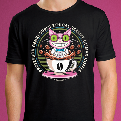 Steelport Cat Coffee Emblem Unisex T-Shirt