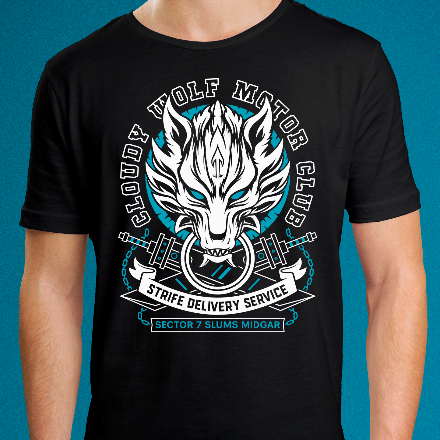 Cloudy Wolf Midgar Motor Unisex T-Shirt