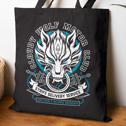 Cloudy Wolf Midgar Motor Tote Bag