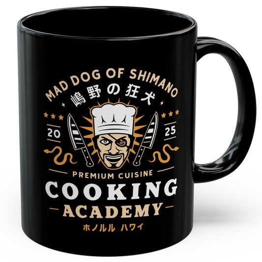 One Eyed Demon Cooking Emblem Black Mug