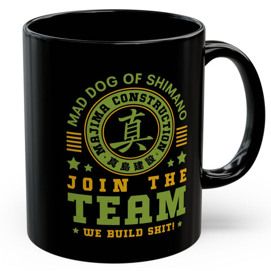 Majima Construction Vintage Black Mug