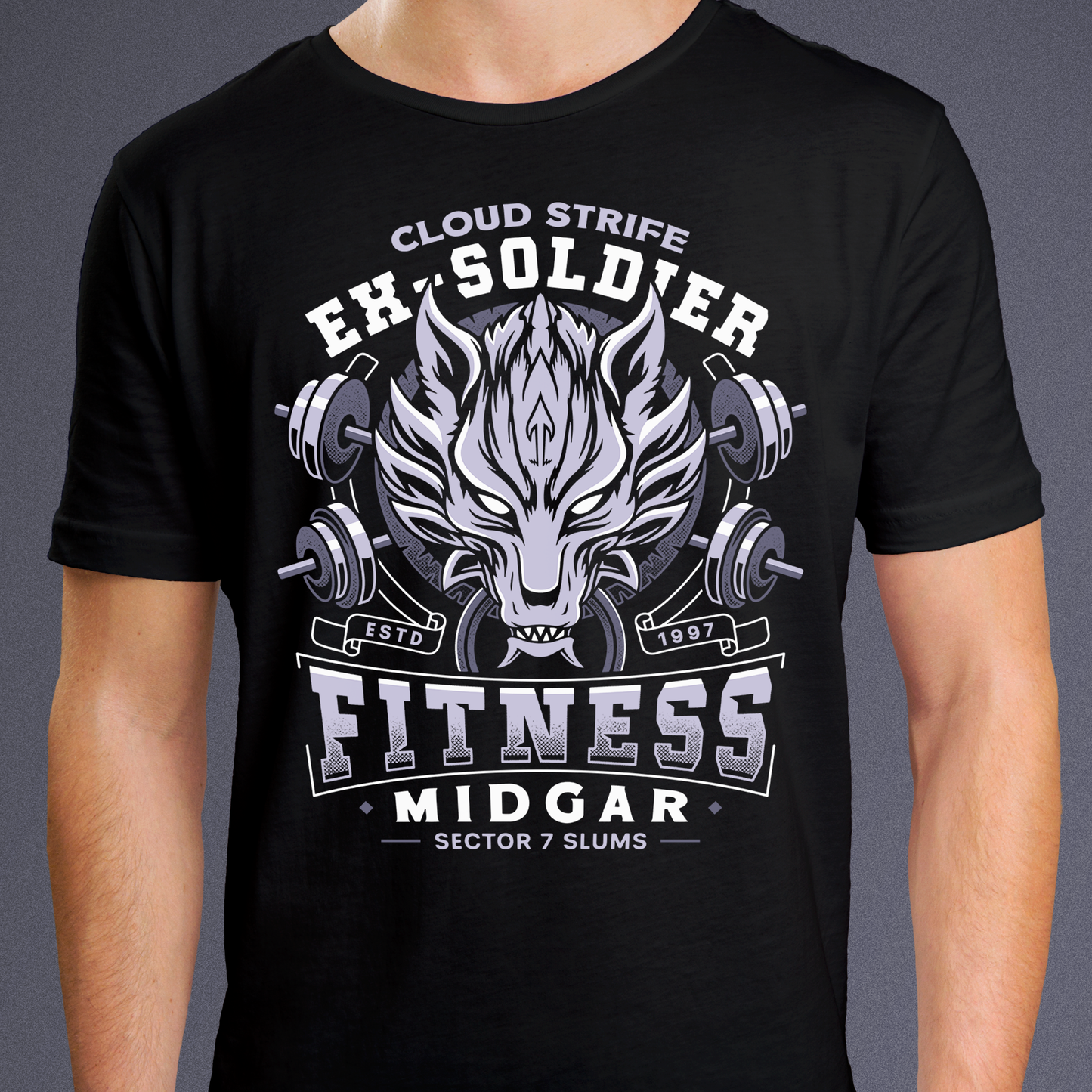 Strife Midgar Fitness Emblem Unisex T-Shirt