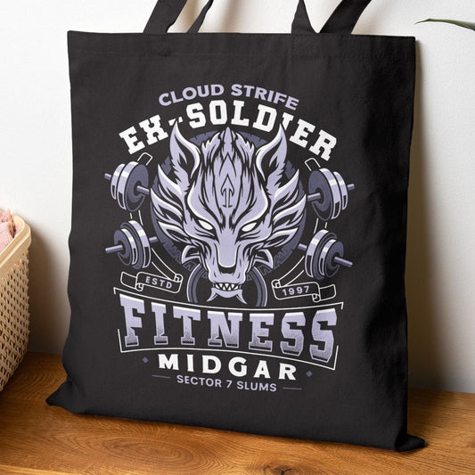 Strife Midgar Fitness Emblem Tote Bag