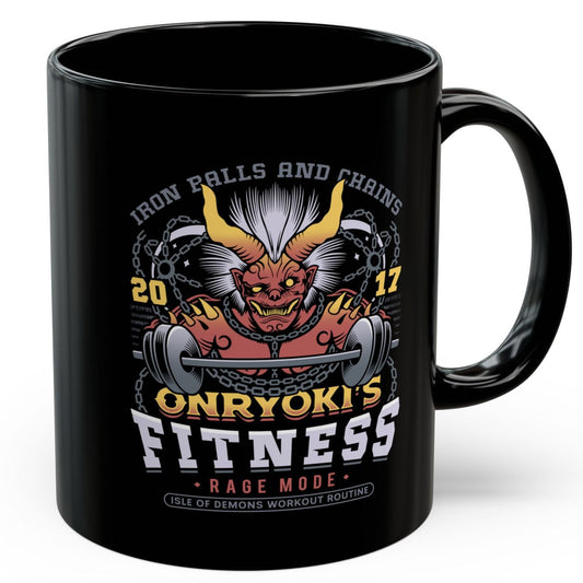Onryoki Fitness Black Mug