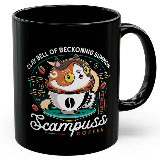 Scampuss Coffee Emblem Black Mug