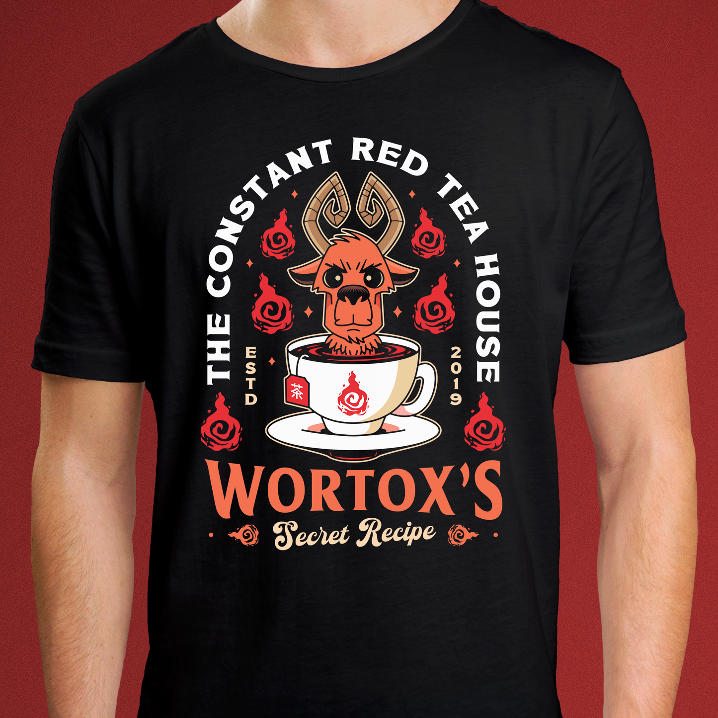 Wortox Red Tea Emblem Unisex T-Shirt