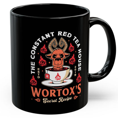 Wortox Red Tea Emblem Black Mug