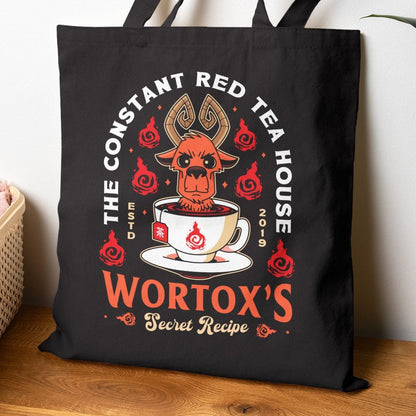 Wortox Red Tea Emblem Tote Bag