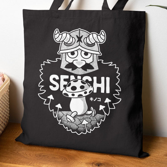 Walking Mushroom And Dwarf Tote Bag