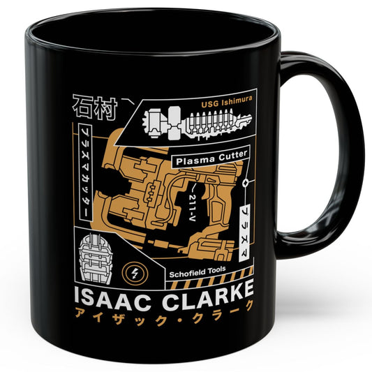 Isaac Clarke Aesthetic Black Mug