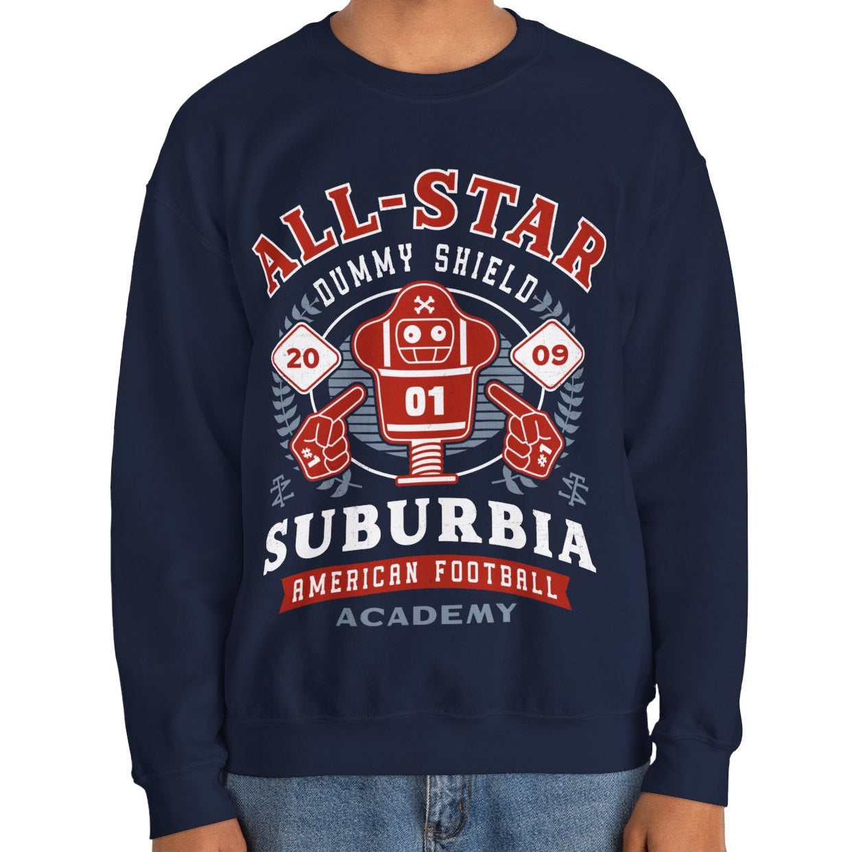 Dummy Shield Emblem Crewneck Sweatshirt