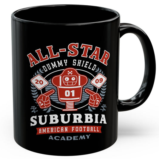 Dummy Shield Emblem Black Mug