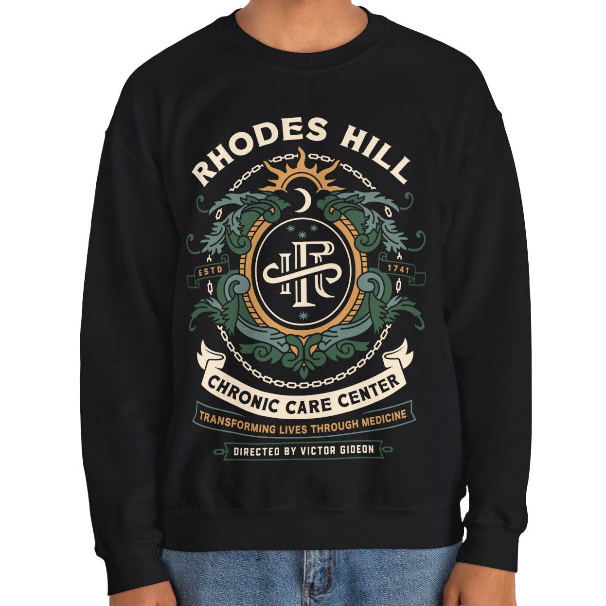 Rhodes Hill Chronic Care Center Crest Crewneck Sweatshirt