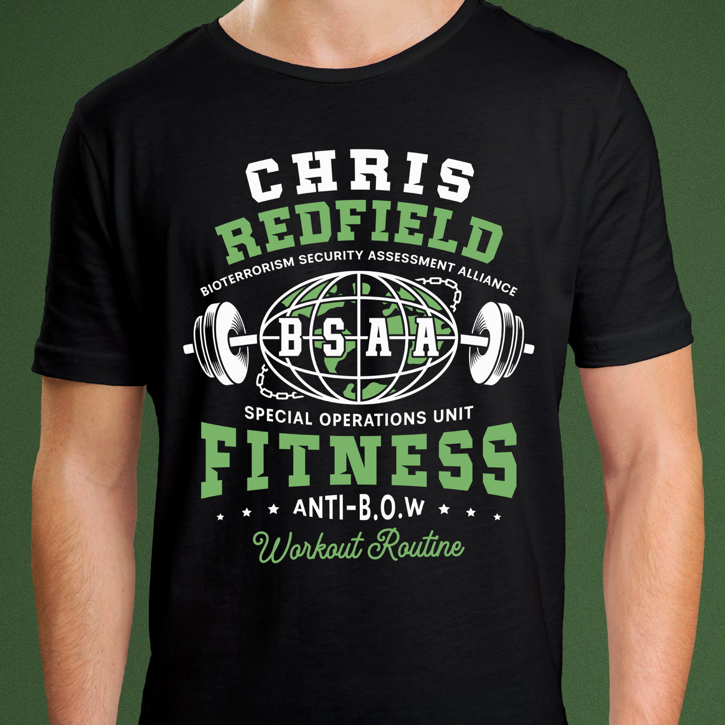 Bsaa Redfield Fitness Emblem Unisex T-Shirt