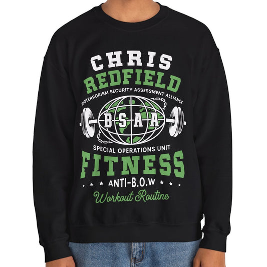 Bsaa Redfield Fitness Emblem Crewneck Sweatshirt