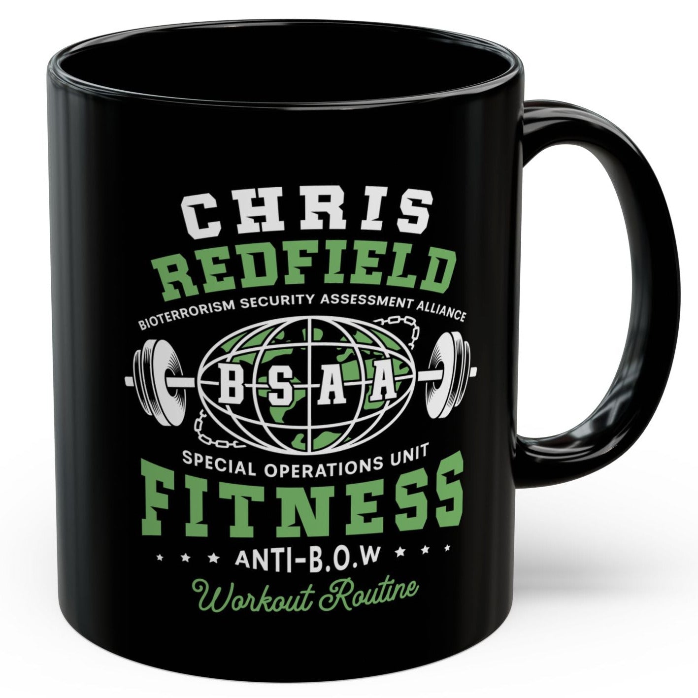 Bsaa Redfield Fitness Emblem Black Mug