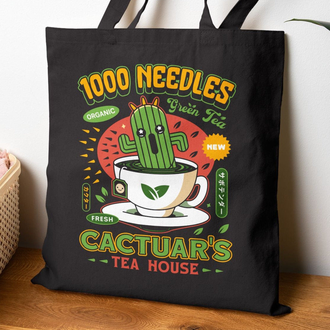 Cactuar Green Tea Emblem Tote Bag