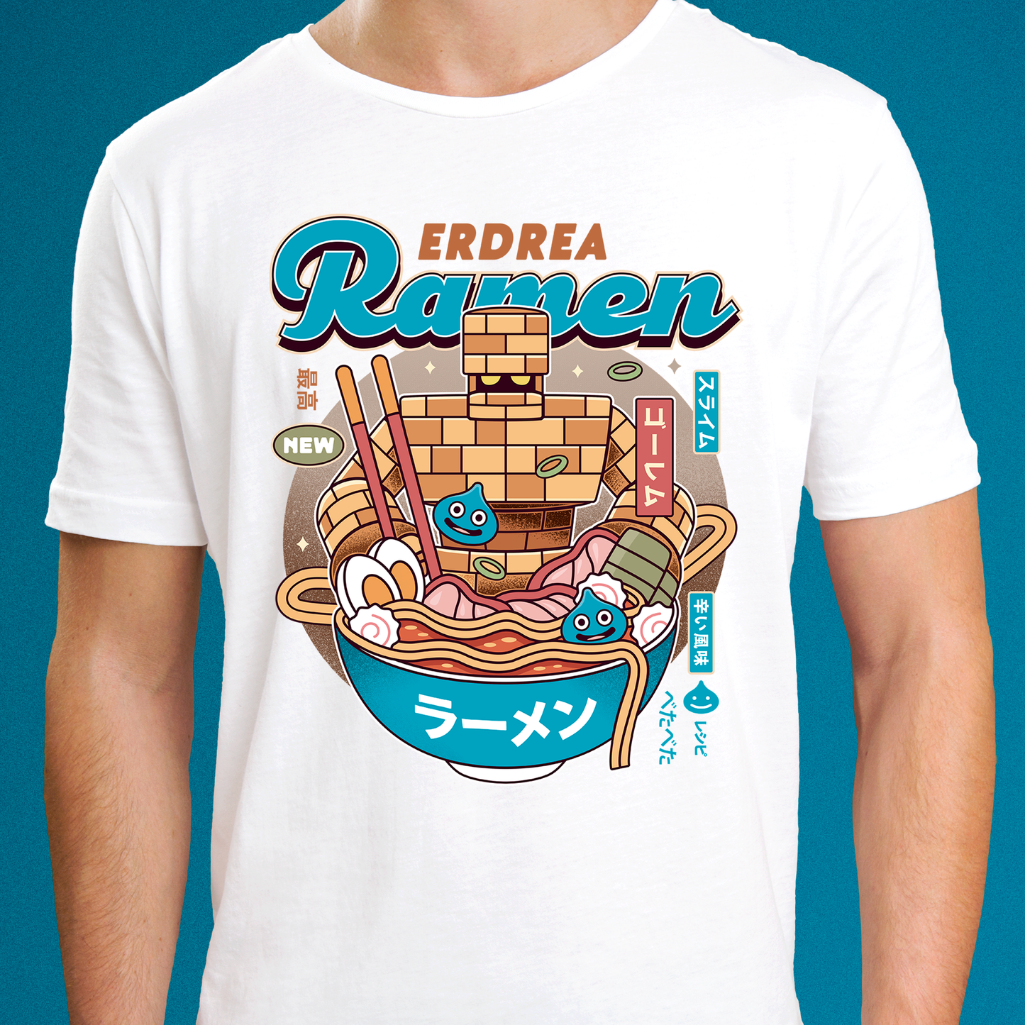 Erdrea Monsters Ramen Vintage Unisex T-Shirt
