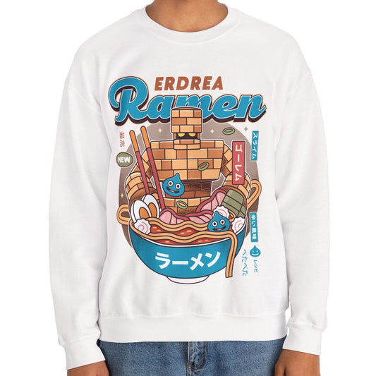 Erdrea Monsters Ramen Vintage Crewneck Sweatshirt