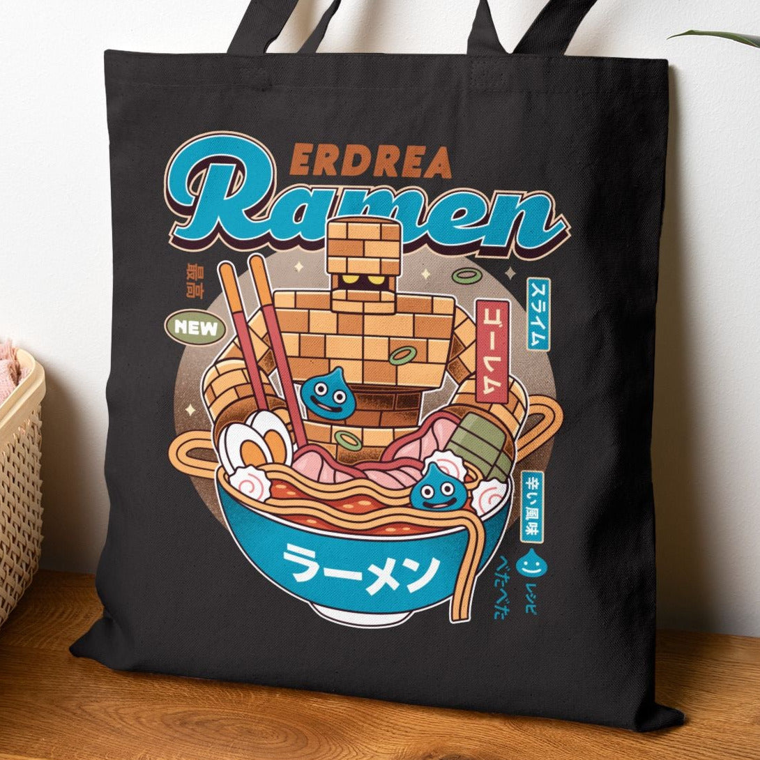 Erdrea Monsters Ramen Vintage Tote Bag