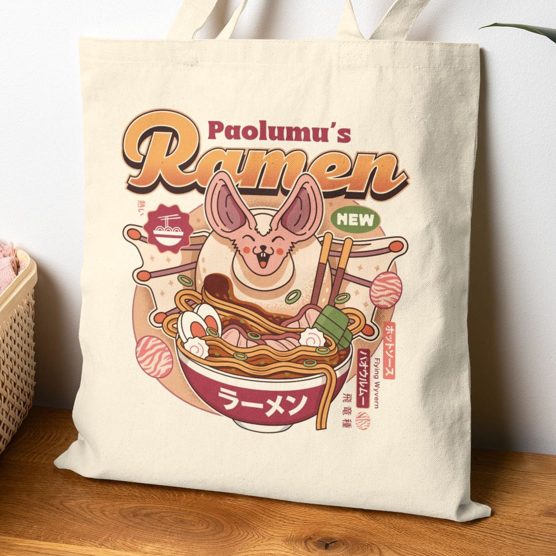 Paolumu Ramen Vintage Tote Bag
