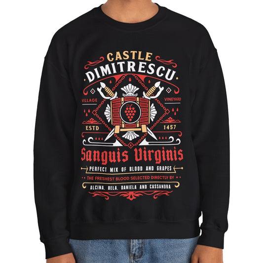 Castle Dimitrescu Vineyard Crest Crewneck Sweatshirt